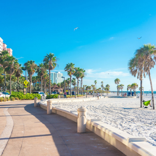 pink sand Clearwater Beach